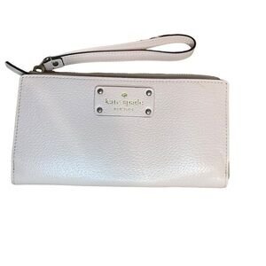 Kate Spade Pale Pink Authentic double zip wallet wristlet
